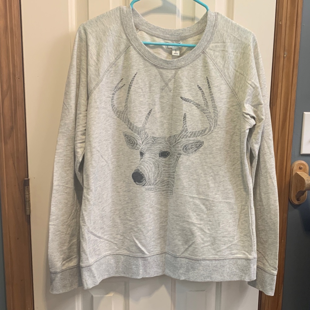 Old Navy Light Gray Crewneck Sweatshirt